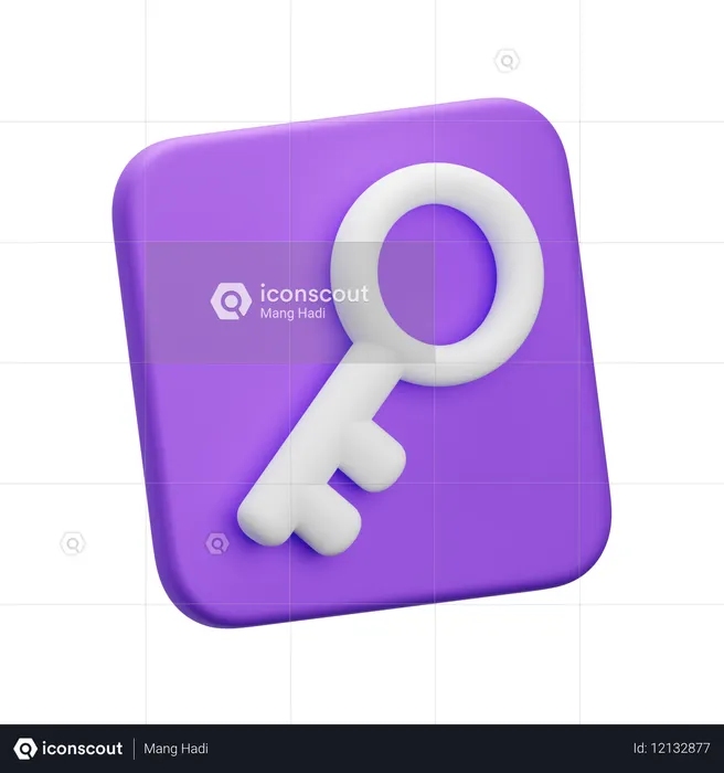 Key  3D Icon