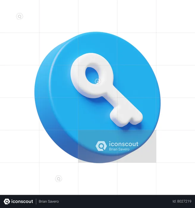 Key  3D Icon