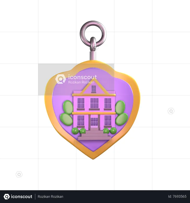 Key Badge  3D Icon