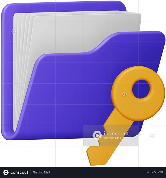 Key Folder  3D Icon