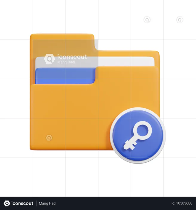 Key Folder  3D Icon