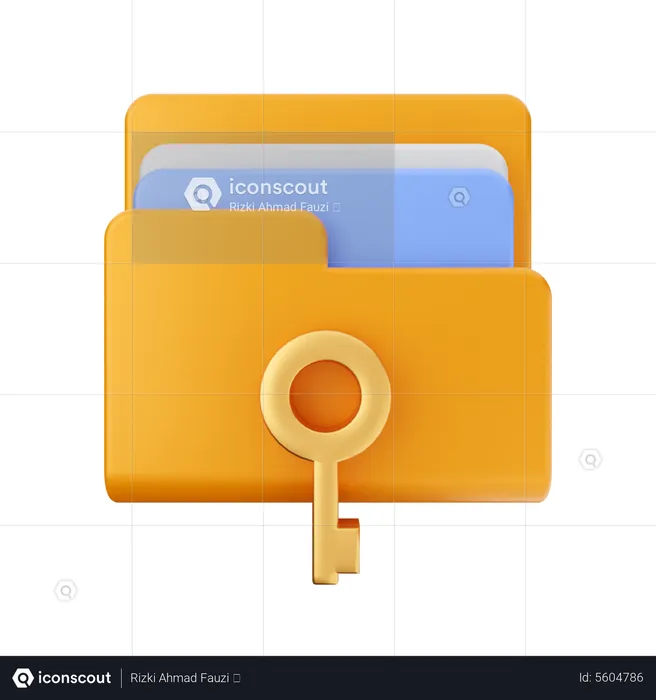 Key Folder  3D Icon