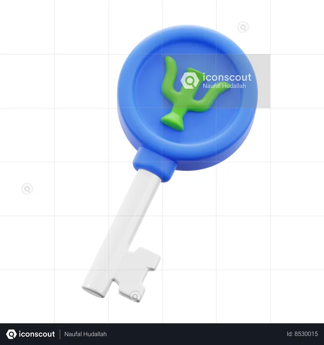 Key To Mind  3D Icon