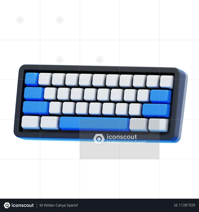 キーボード  3D Icon