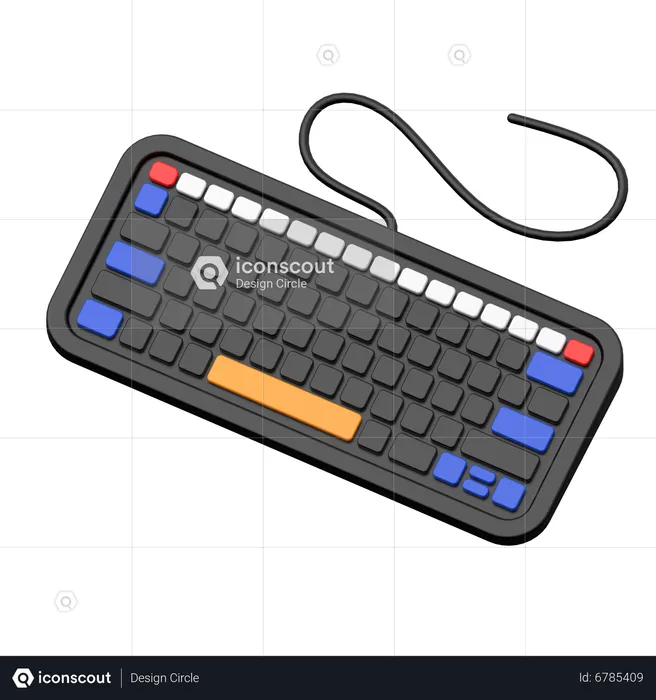 Keyboard  3D Icon