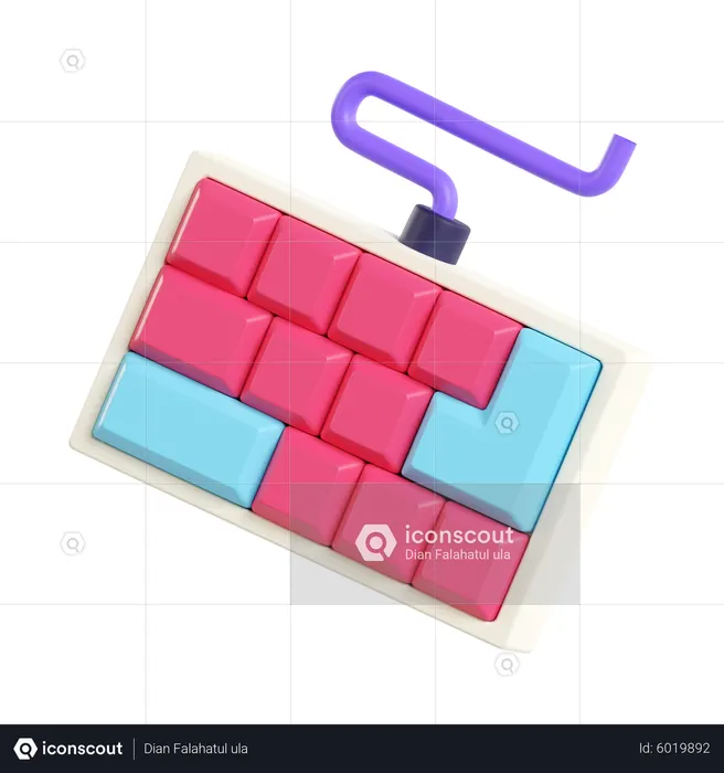 Keyboard  3D Icon