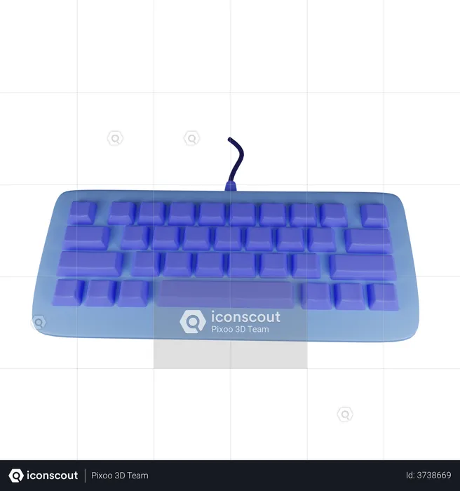 Keyboard  3D Illustration