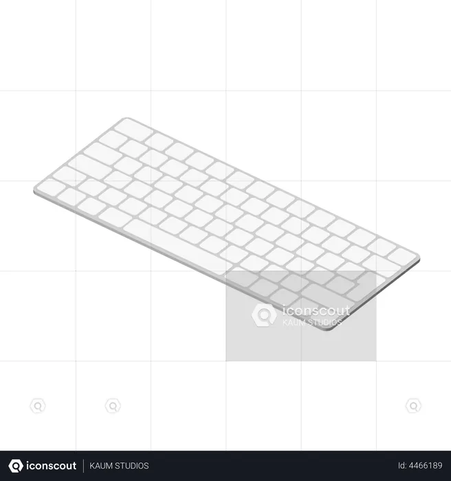 Keyboard  3D Illustration