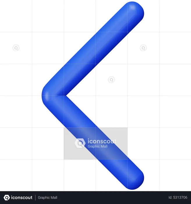 Keyboard Arrow Left  3D Icon