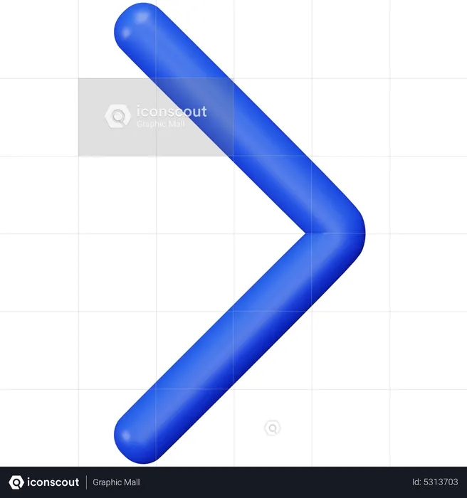 Keyboard Arrow Right  3D Icon