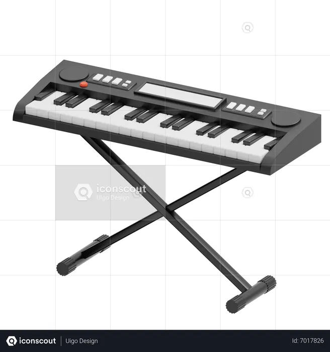 Keyboard Instrument  3D Icon