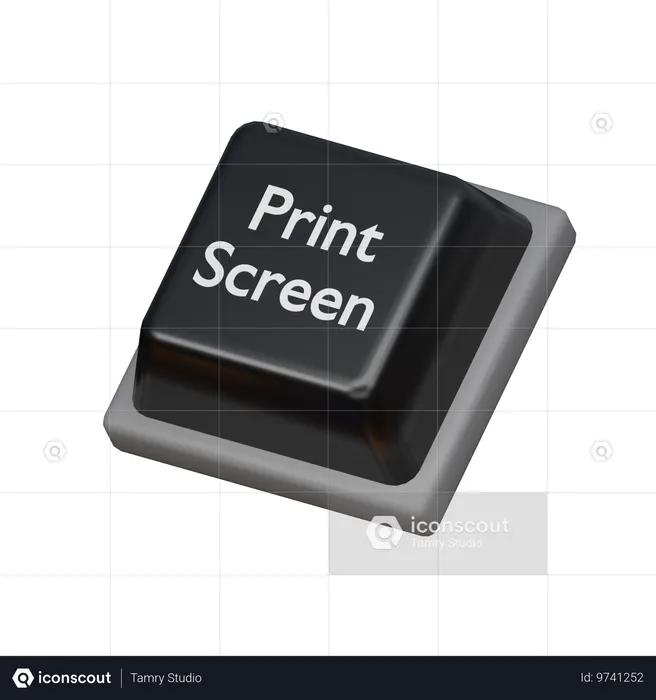 Keycap Print screen  3D Icon
