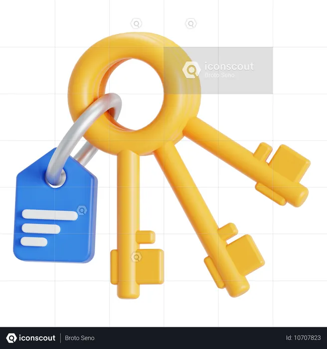 Keys  3D Icon