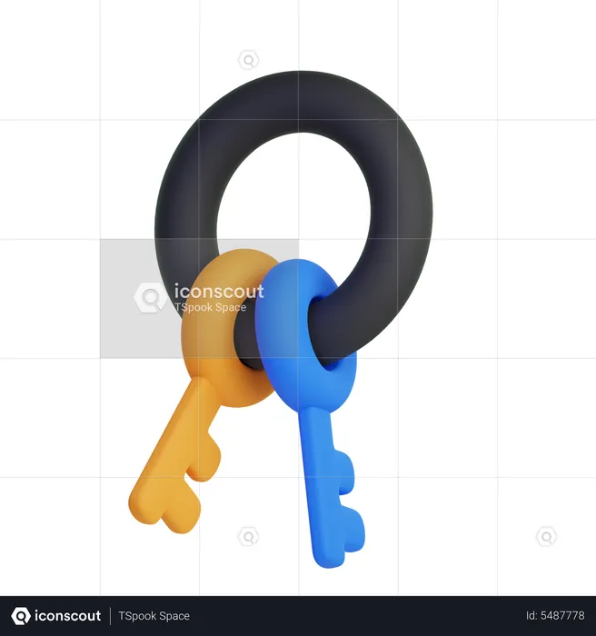 Keys  3D Icon