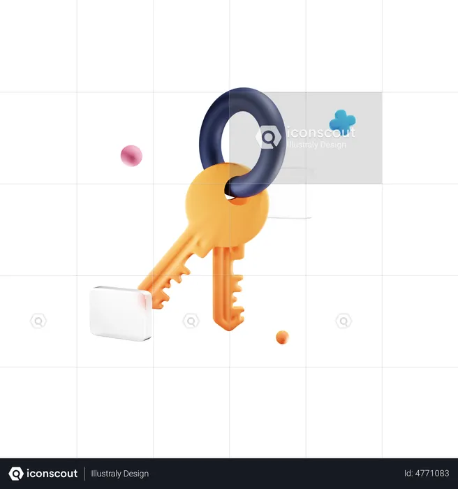 Keys  3D Icon