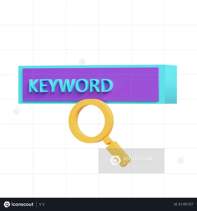 Keyword  3D Icon