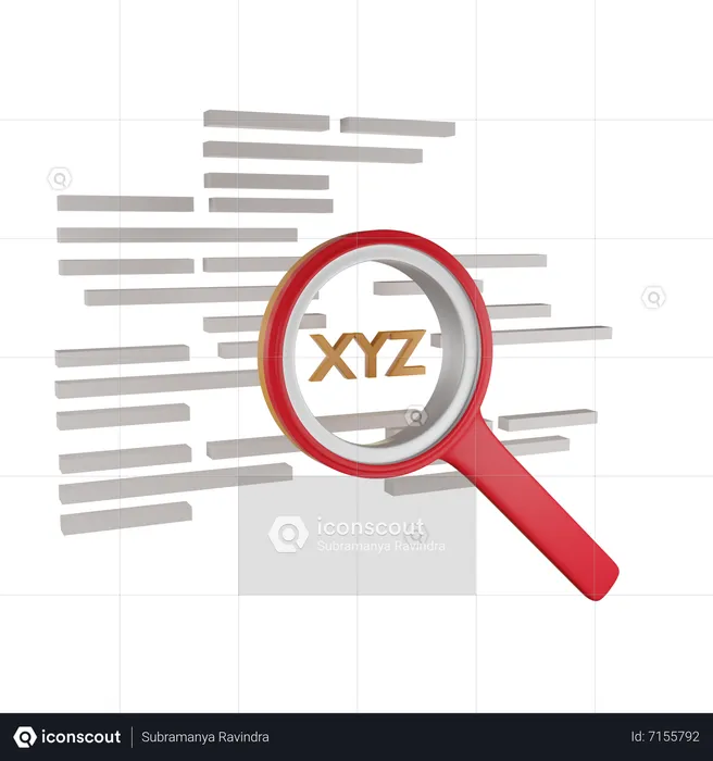 Keyword search  3D Icon