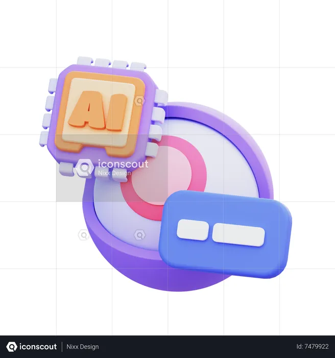 KI biometrisches Auge  3D Icon