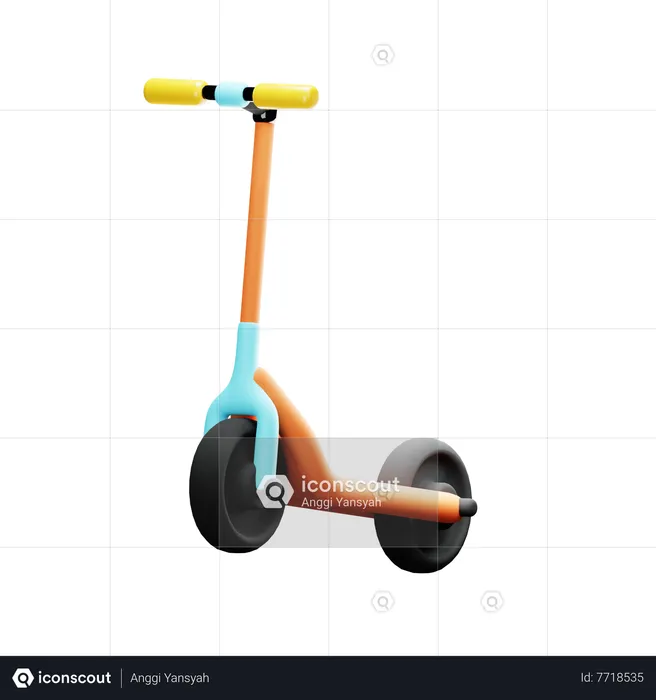 Kick scooter  3D Icon