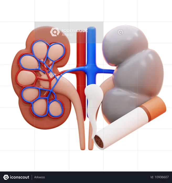 Kidney sick  3D Icon