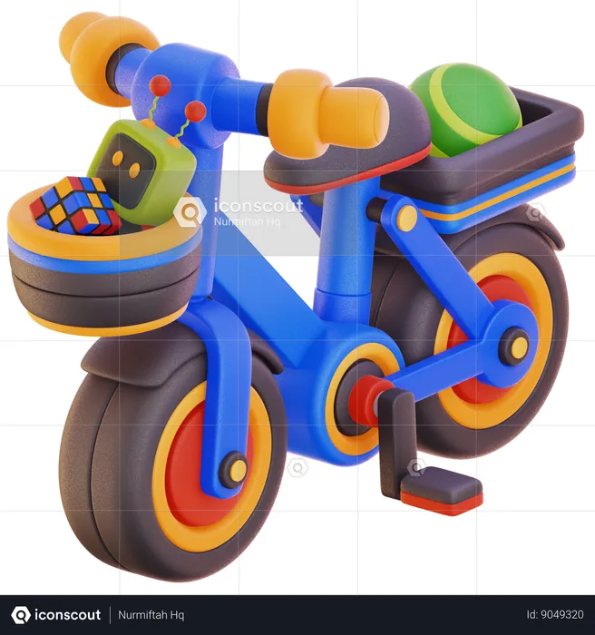 Kids Bike  3D Icon
