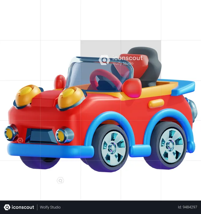 KIDS MINI ELECTRIC CAR  3D Icon