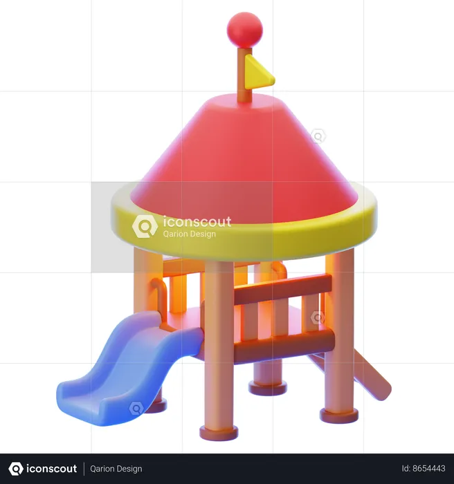 KIDS SLIDE  3D Icon