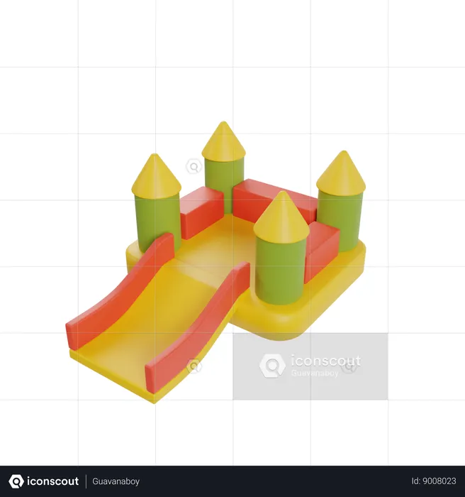 Kids Slide  3D Icon