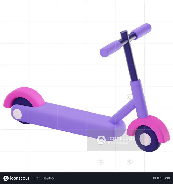 Kids Toy Scooter  3D Icon
