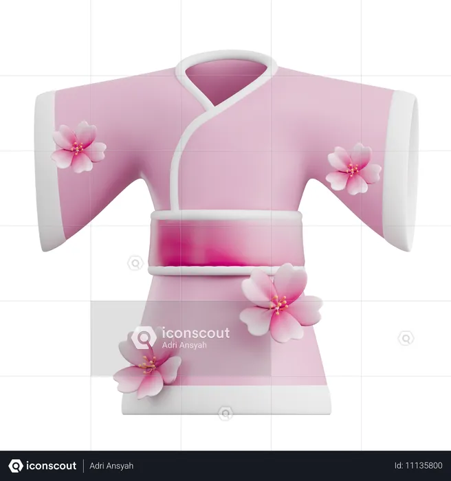 Kimono  3D Icon