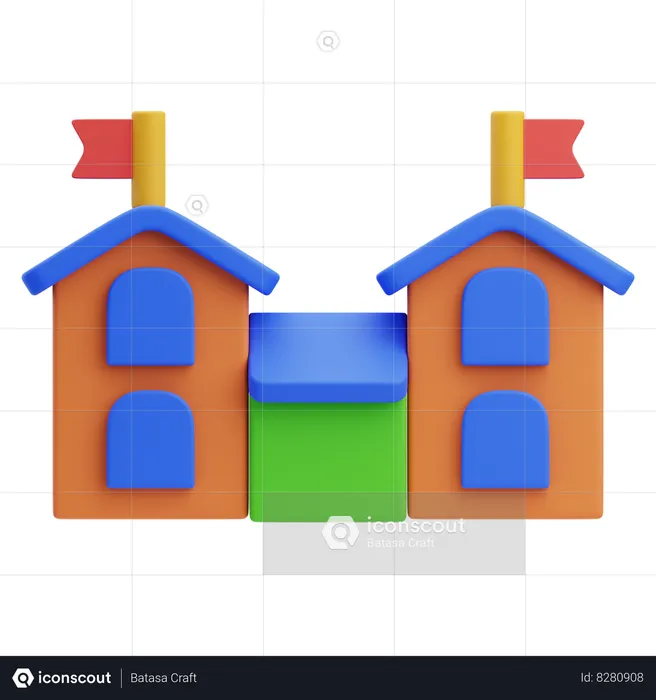 Kindergarten  3D Icon