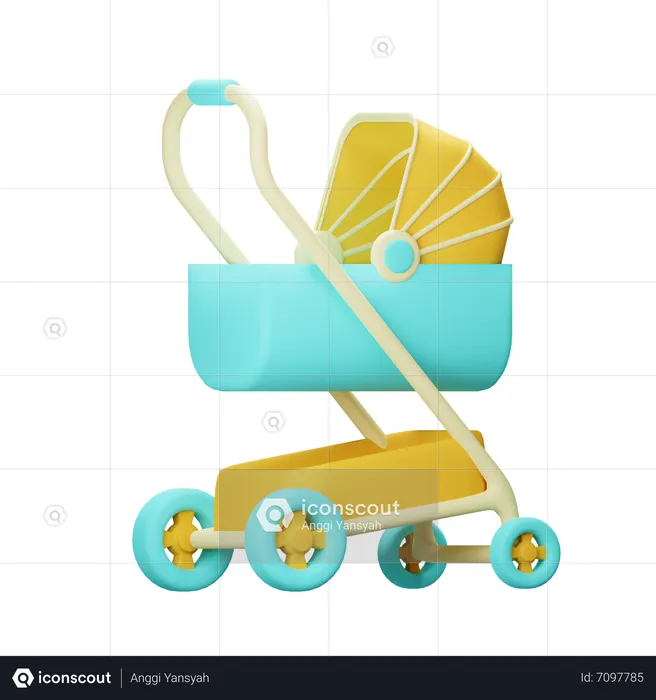 Kinderwagen  3D Icon