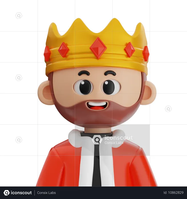 King  3D Icon