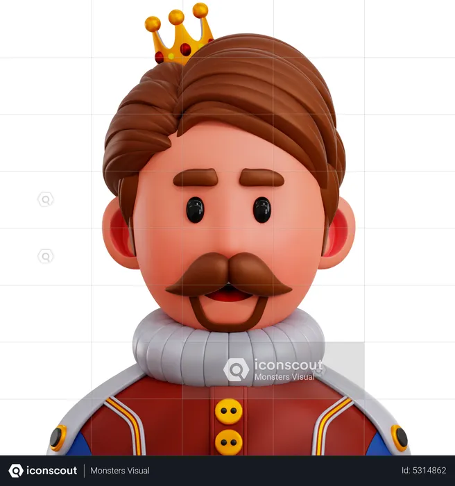 King  3D Icon