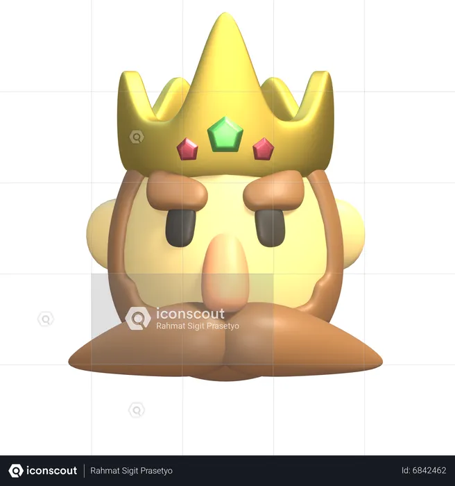 King  3D Icon