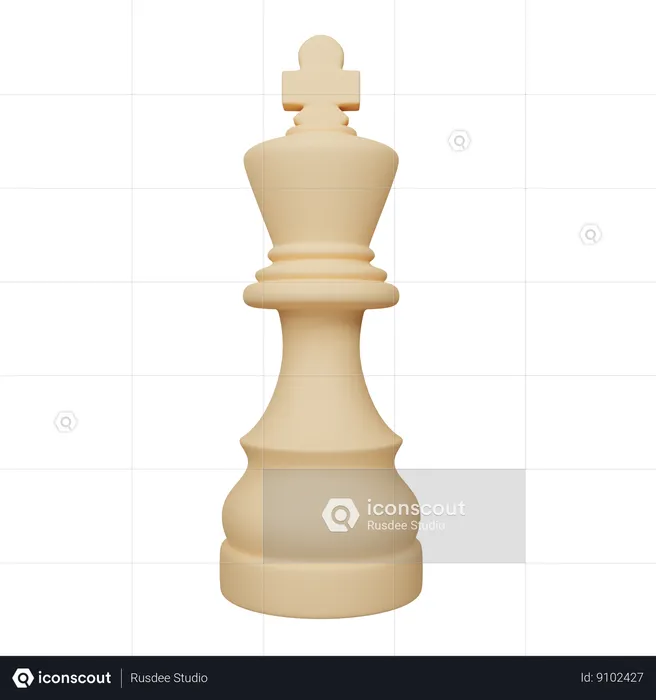 King Chess  3D Icon