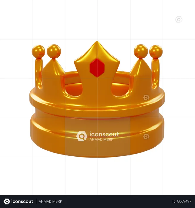 King Crown  3D Icon