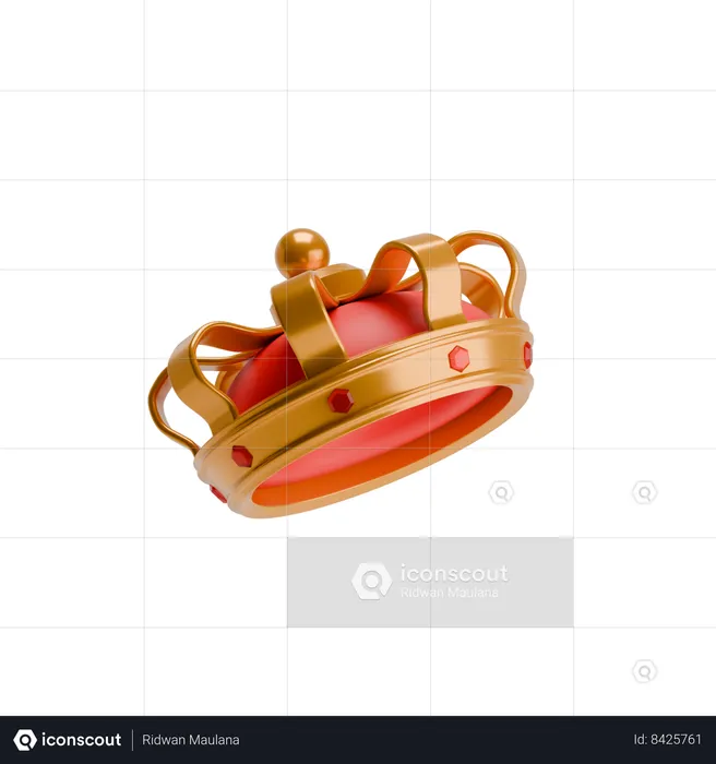 King crown  3D Icon