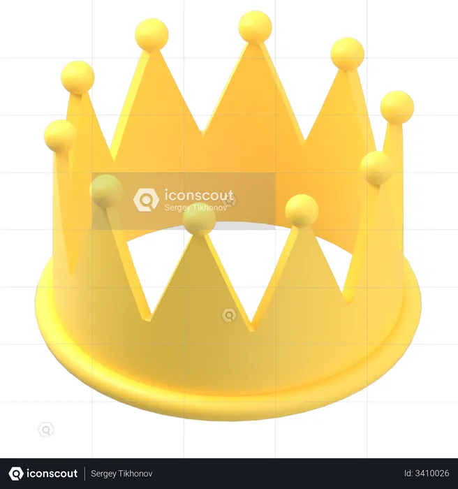 King Crown  3D Illustration