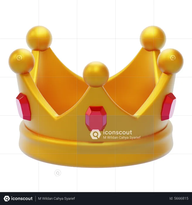 KING CROWN  3D Icon