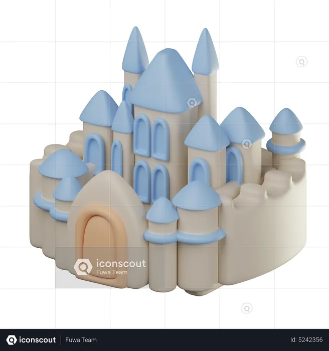 Kingdom Castle  3D Icon