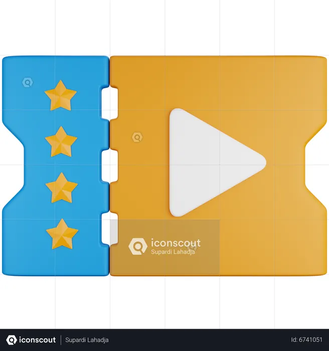 Kinokarte  3D Icon