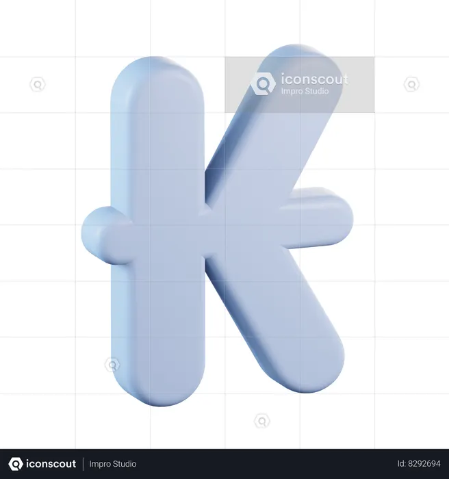 Kip currency  3D Icon