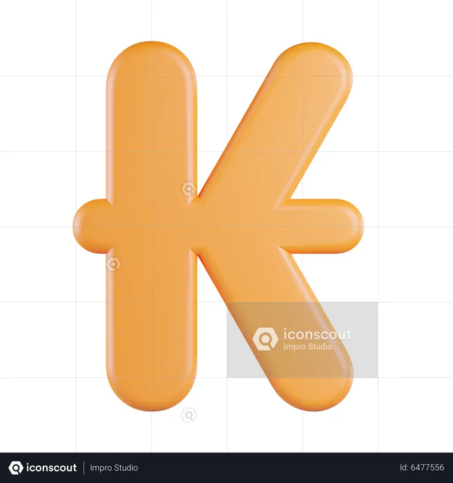 Kip Currency  3D Icon