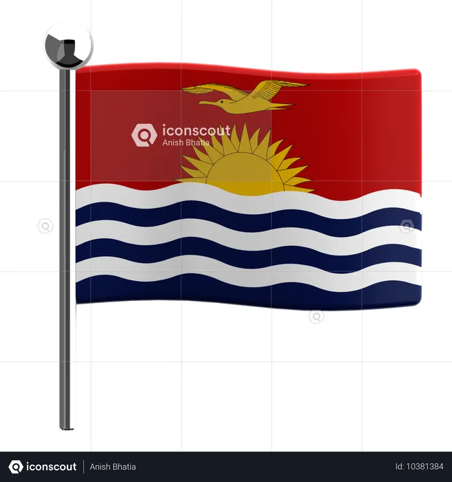 Kiribati Flag 3D Icon