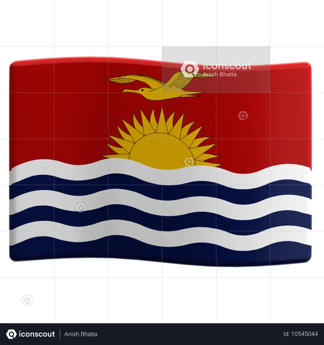 Kiribati Flag 3D Icon