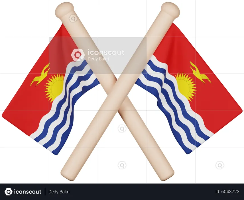 Kiribati Flag Flag 3D Icon