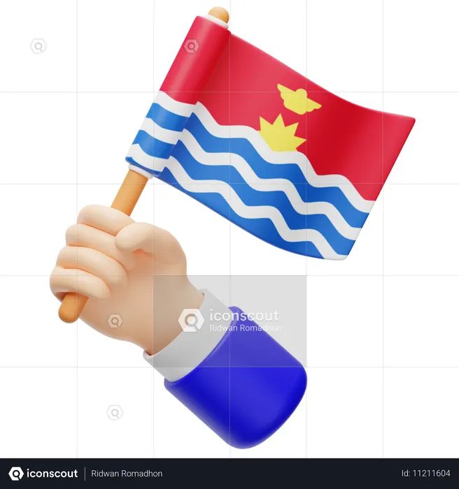 Kiribati Flag Flag 3D Icon