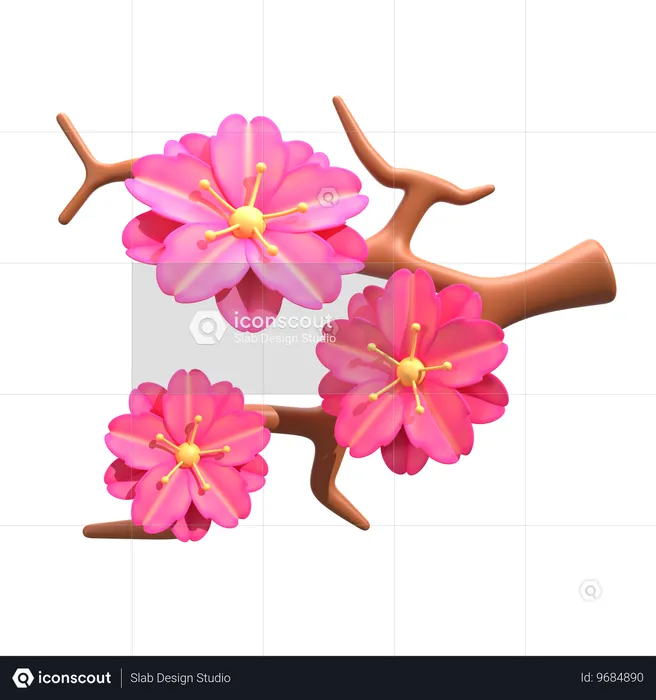 Kirschblüte  3D Icon