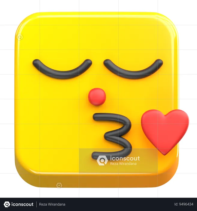 Kiss Emoji Emoji 3D Icon